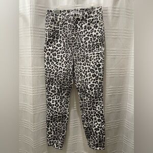 Good American animal print jeans